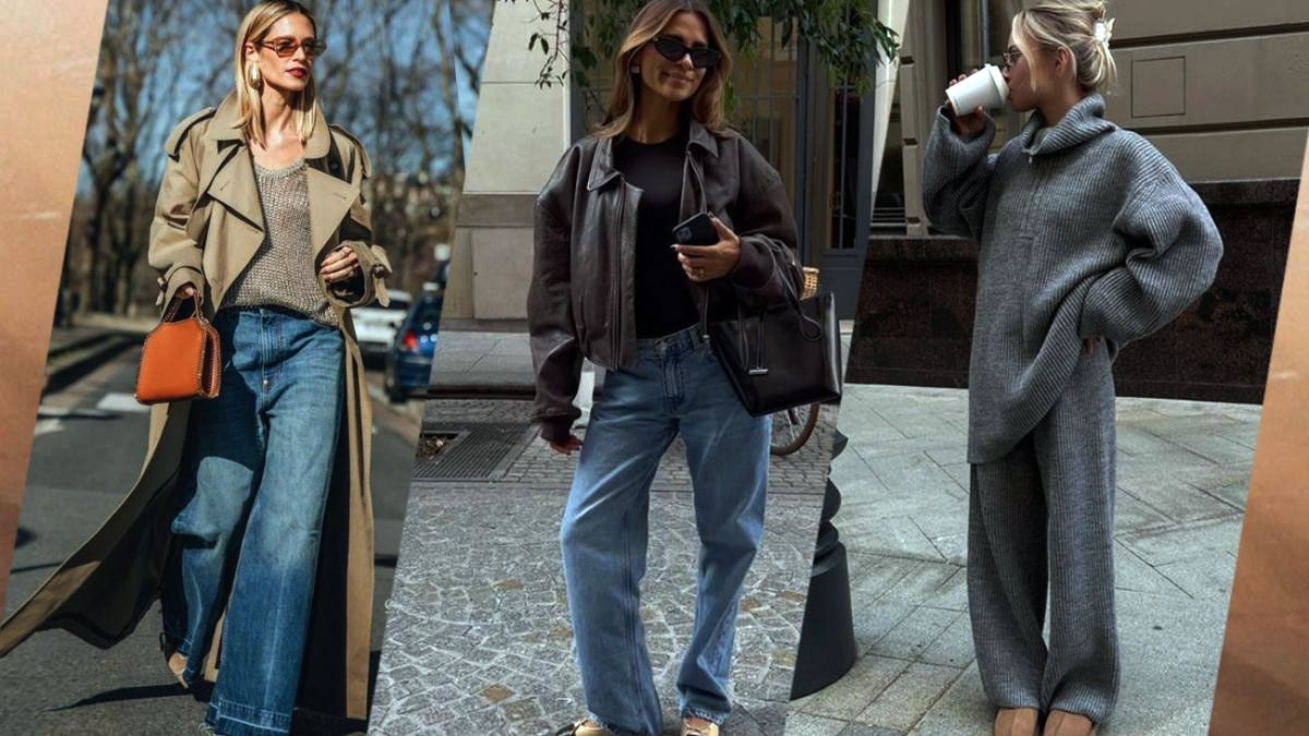 Modische Herbstoutfits mit vielseitigen Lederdetails